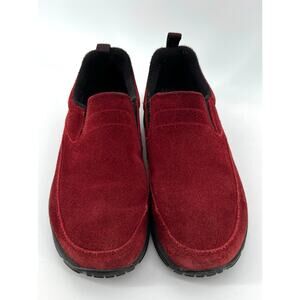 L.L. Bean Women's Slip On Suede Comfort Mocs Size 8M Red